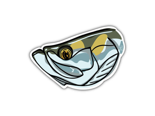 Sample of tarpon head sticker