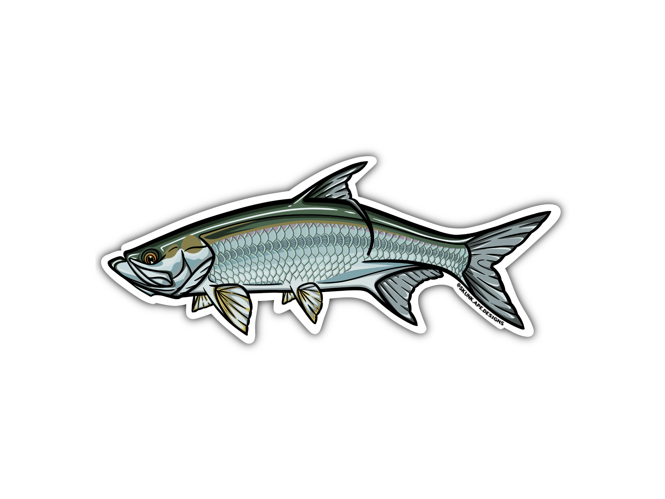 Tarpon Fish Boat Custom Name Sticker Decals Compatible With Center Console Boat  Fishing Marine Stripes Lure Registration Number -  UK