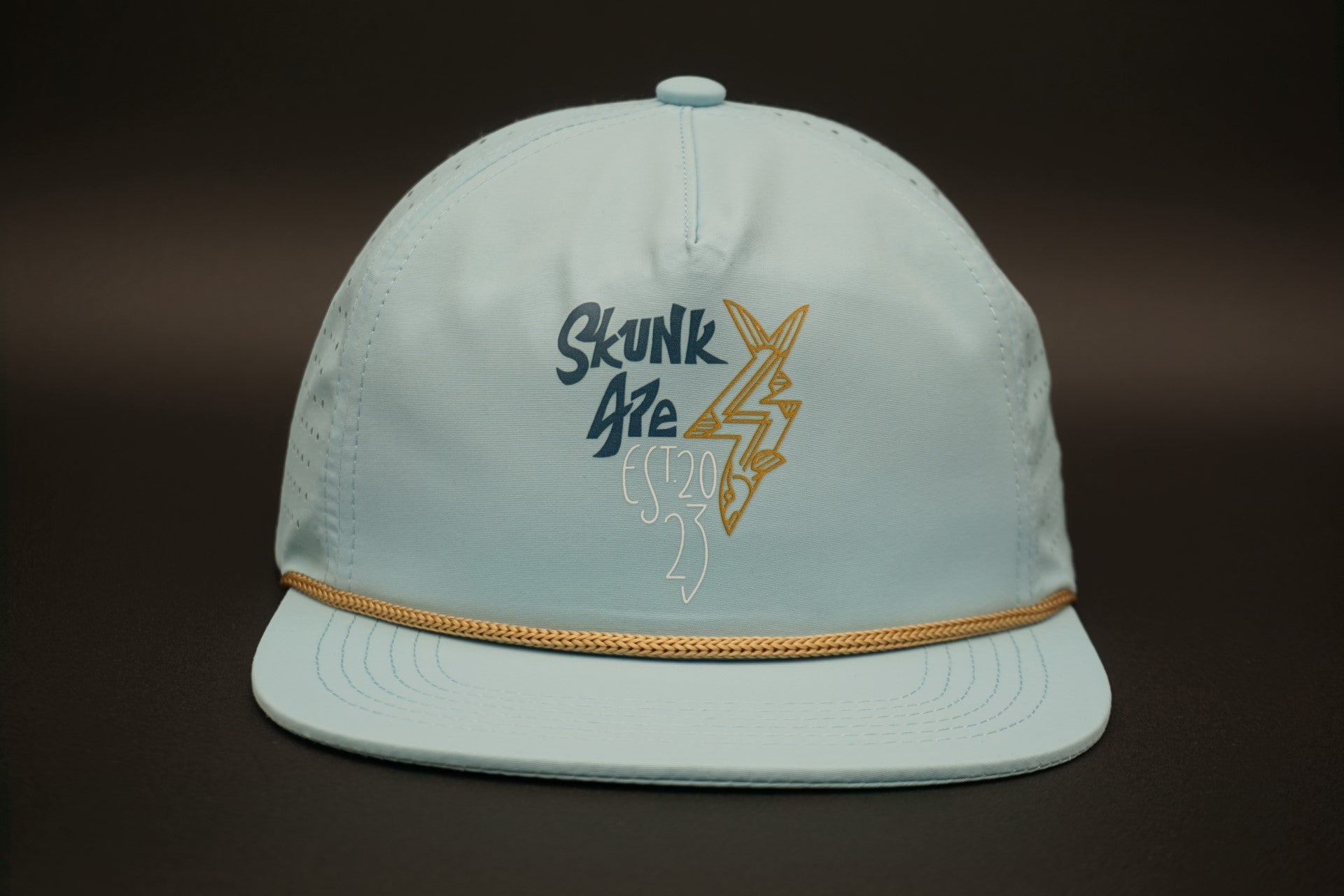 Blue Fish Rope Hat Bonefish Rope Hat Men's Hat Fishing Hunting Perforated – Skunk Ape Designs