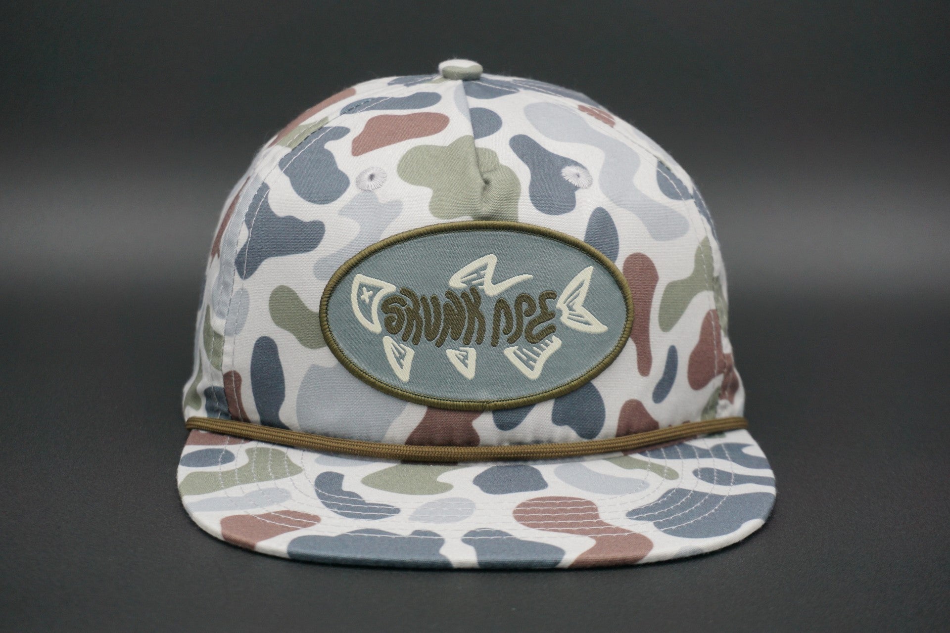 Brackish & Smoke Camo Rope Hat Men's Hat Fishing Hunting Outdoors ...