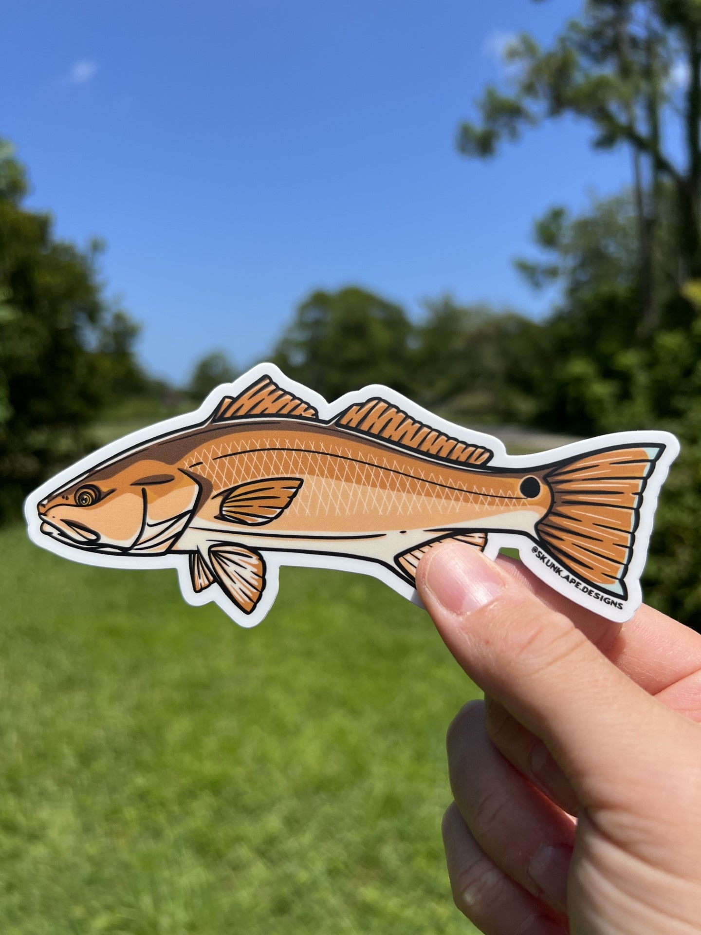 Redfish Fishing Sticker