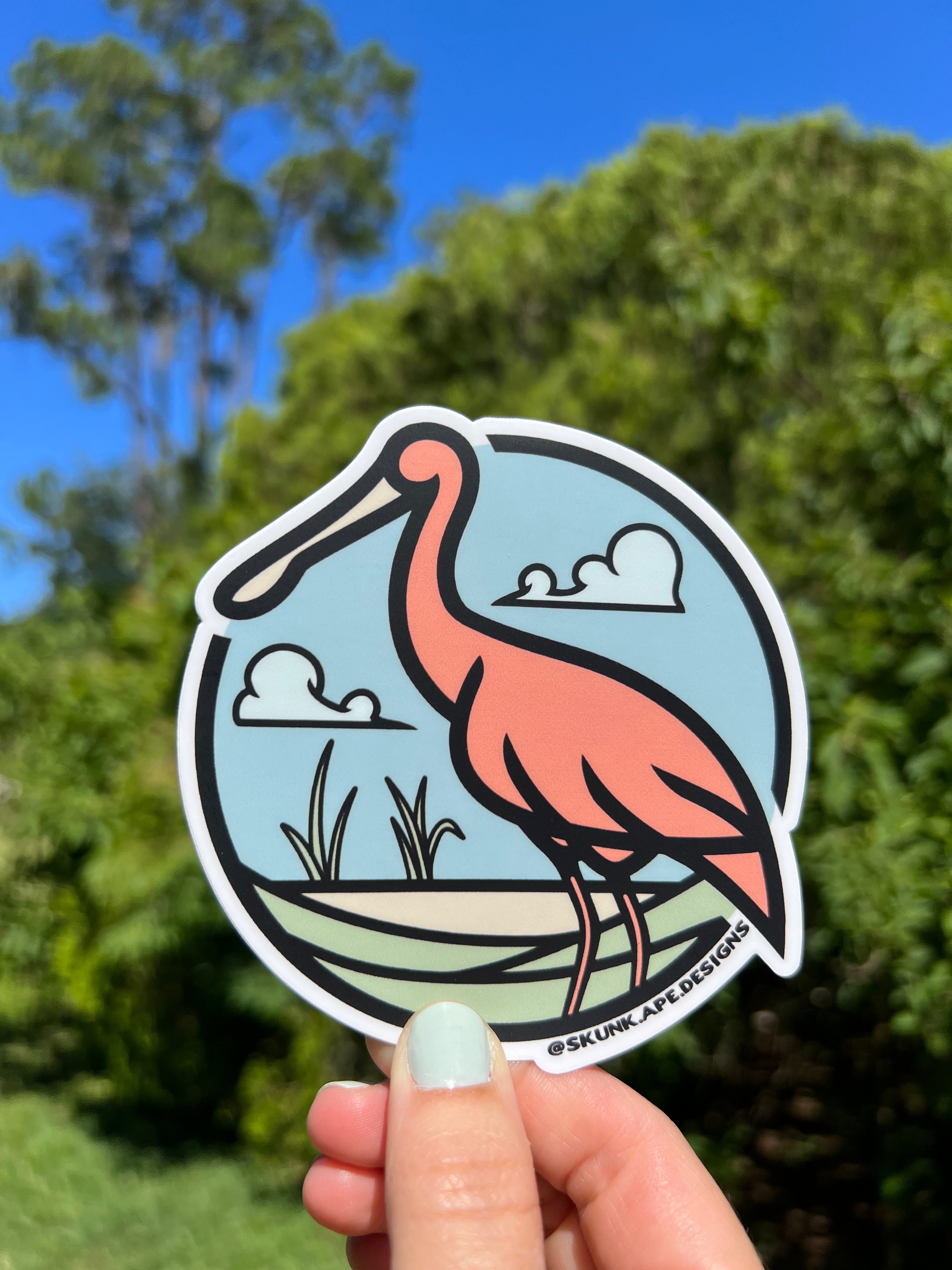 Spoonbill Sticker