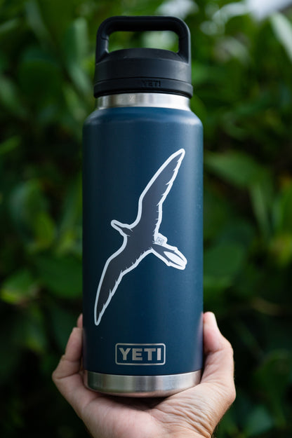 Frigatebird sticker on Yeti tumbler