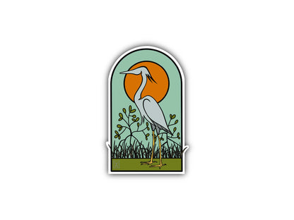 Heron Backcountry Mangrove Sticker